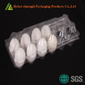 Contenedor de plástico transparente para huevos con 12 orificios